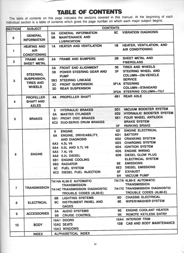 1993 GMC G-Van Rally Vandura Magnavan Shop Repair Maintenance Service Manual
