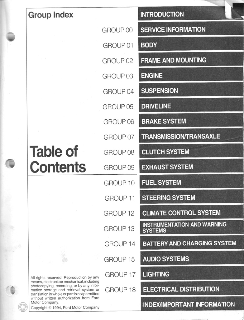 1995 Ford Mustang Original OEM Shop Repair Maintenance Service Manual