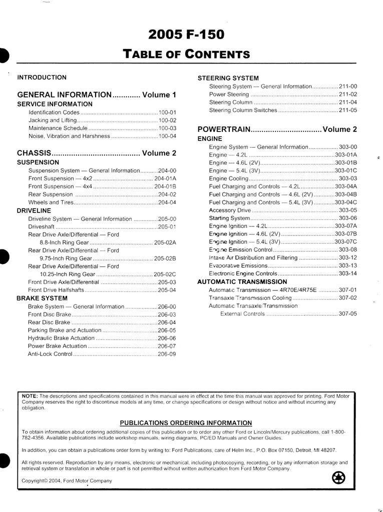 2005 Ford F-150 Pickup Original Factory OEM Shop Service Repair Workshop Manual Set