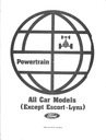 1981 Ford Mustang Mercury Capri Thunderbird Factory OEM Shop Repair Maintenance Service Manual 2 Vol. Set