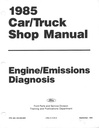 1985 Ford Car/Truck Engine/Emissions Diagnosis Electronics Shop Service Manual