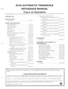 2007-2017 Ford 6F50 Automatic Transaxle Reference Manual