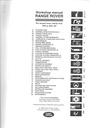Range Rover 1995-2001 MY Workshop Manual: LRL 0004 Eng - LRL 0003 Eng - LRL 009 Eng - Part No. LRL 0326 Eng