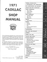 1971 Cadillac Shop Service Repair Manual