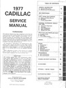 1977 Cadillac Shop Service Repair Manual