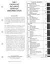1987 Cadillac Allante Shop Service Repair Manual
