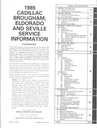 1985 Cadillac Brougham/Eldorado/Seville Shop Service Repair Manual