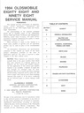 1994 Oldsmobile 88/98 H/C OEM Shop Service Repair Manual