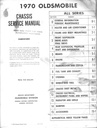 1970 Oldsmobile Full Line Factory OEM Chassis Shop Service Repair Manual