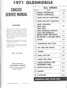 1971 Oldsmobile Full Line Factory OEM Chassis Shop Service Repair Manual
