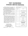 1987 Oldsmobile Chassis Shop, Repair, Service Manual—Cutlass Supreme, Cutlass Salon, Custom Cruiser (copy)