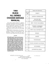 1984 Buick OEM Shop Service Chassis Repair Manual—Regal T-Type Grand National