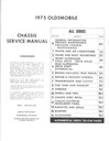 1975 Oldsmobile Full Line Factory OEM Chassis Shop Service Repair Manual