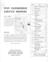 1959 Oldsmobile Full Line Factory OEM Shop Service Repair Manual