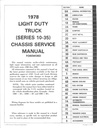 1978 GMC Light Duty Truck Series 10-35 Shop Maintenance Repair Service Manual (Pickup, Suburban, Jimmy, G Van, P Truck)