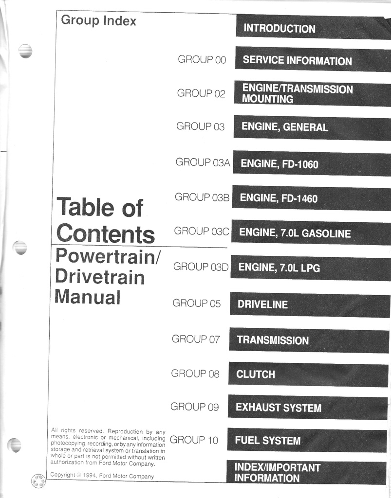 1995 Ford F & B 700-800-900 Original OEM Factory Shop Repair Maintenance Service Manual 2 Vol Set