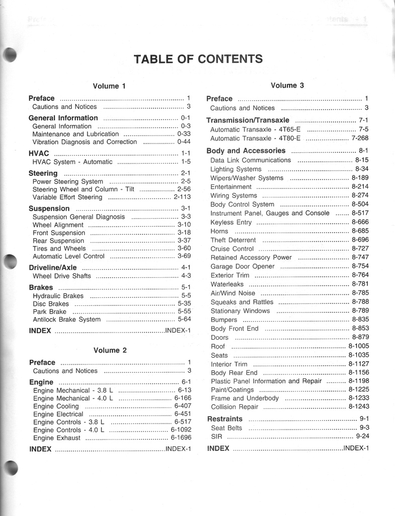 1999 Oldsmobile Aurora Buick Riviera G Platform OEM Shop Service Repair Manual 3 Vol Set