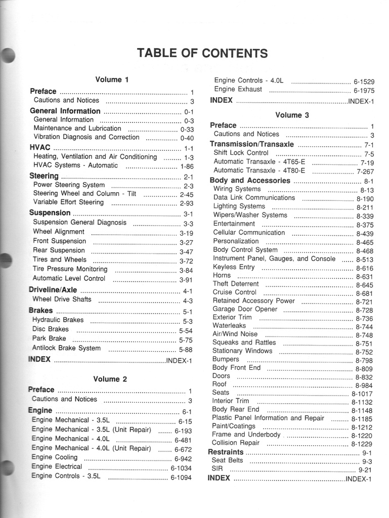 2001 Oldsmobile Aurora G Platform OEM Shop Service Repair Manual 3 Vol Set