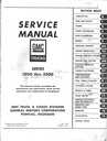 1969 GMC C/K G P Light-Duty Truck Shop Maintenance Repair Service Manual Series 10-30 (Pickup Trucks, Suburban, Jimmy, G Van, P Van)