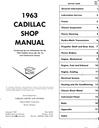 1963 Cadillac Shop Service Repair Manual