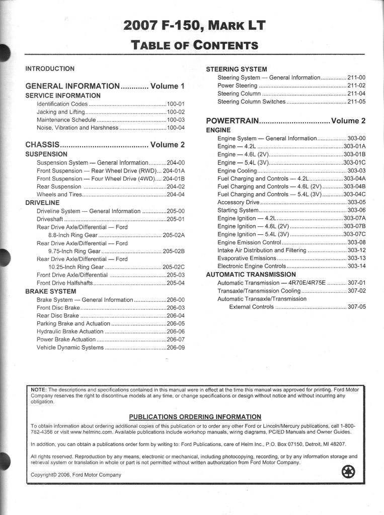 2007 Ford F-150 Lincoln Mark LT Pickup Original Factory OEM Shop Service Repair Workshop Manual Set