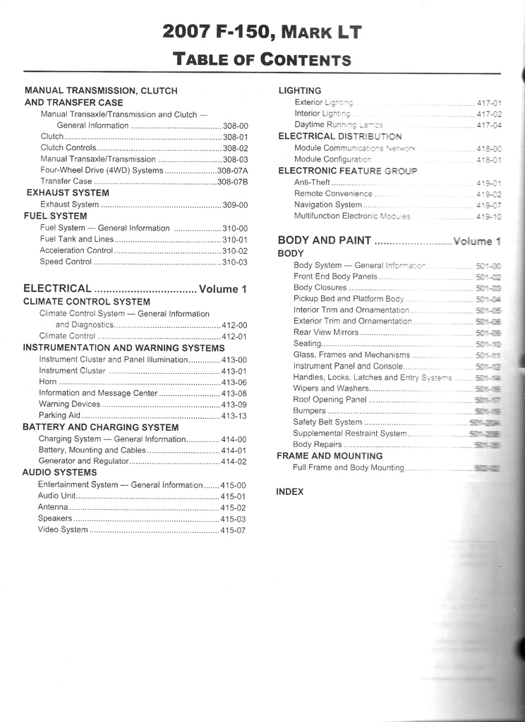 2007 Ford F-150 Lincoln Mark LT Pickup Original Factory OEM Shop Service Repair Workshop Manual Set