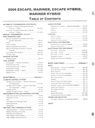 2006 Ford Escape, Escape Hybrid and Mercury Mariner, Mariner Hybrid Original OEM Factory Shop Service Workshop Manual Set