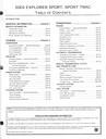 2003 Ford Explorer Sport Trac & Explorer Sport Original OEM Factory Shop Service Workshop Manual