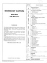 1997 Isuzu Rodeo (UC) Workshop Repair Service Shop Manual