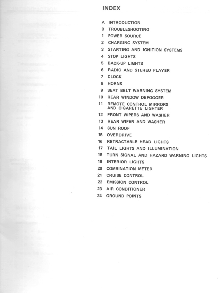 1982 Toyota Celica OEM Shop Service Repair Electrical Wiring Diagram Manual