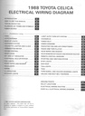 1988 Toyota Celica Includes All-Trac/4WD OEM Shop Service Repair Electrical Wiring Diagram Manual