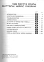 1989 Toyota Celica OEM Shop Service Repair Electrical Wiring Diagram Manual