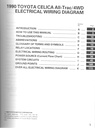 1990 Toyota Celica All-Trac/4WD OEM Shop Service Repair Electrical Wiring Diagram Manual