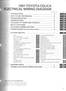 1991 Toyota Celica OEM Shop Service Repair Electrical Wiring Diagram Manual
