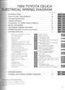 1994 Toyota Celica OEM Shop Service Repair Electrical Wiring Diagram Manual