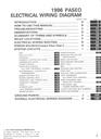 1996 Toyota Paseo OEM Shop Service Repair Electrical Wiring Diagram Manual