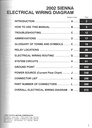 2002 Toyota Sienna OEM Shop Service Repair Electrical Wiring Diagram Manual