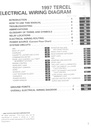 1997 Toyota Tercel OEM Shop Service Repair Electrical Wiring Diagram Manual