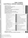 1996 Toyota Camry OEM Shop Service Repair Electrical Wiring Diagram Manual