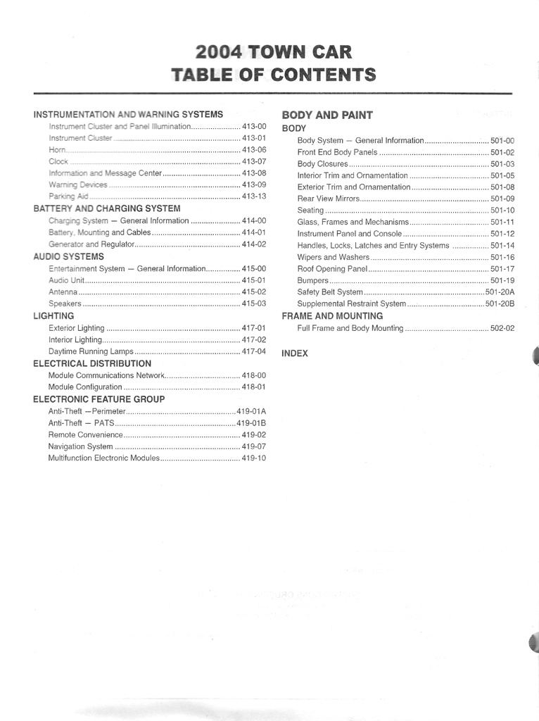 2006 Ford Lincoln Town Car Original OEM Factory Shop Repair Service Workshop Manual