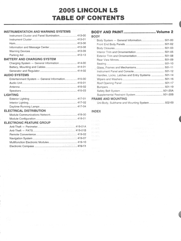 2005 Ford Lincoln LS Original OEM Factory Shop Service Workshop Repair Manual 2 Vol Set