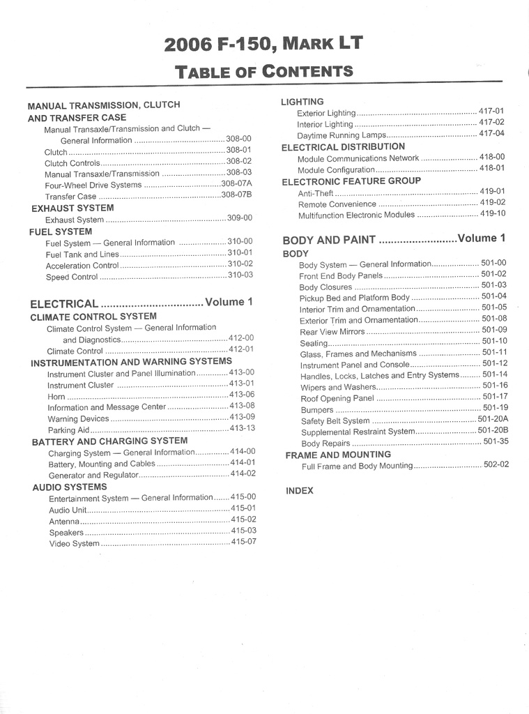 2006 Ford F-150 Lincoln Mark LT Pickup Original Factory OEM Shop Service Repair Workshop Manual 2 Vol Set