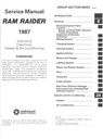 1987 Dodge Ram Raider Shop Maintenance Repair Service & Electrical Manual 2 Vol. Set