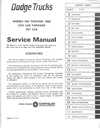 1970 Dodge Low Cab Forward and Tilt Cab Shop Repair Service Manual