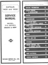 1972 Datsun/Nissan 510 Series Chassis and Body Shop Repair Service Manual