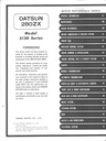 1980 Nissan/Datsun 280ZX Shop Repair Service Manual