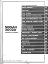 1984 Nissan 300ZX Shop Repair Service Manual