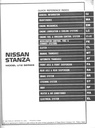 1992 Nissan Stanza Shop Repair Service Manual