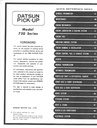 1980 Nissan/Datsun Pickup Shop Repair Service Manual