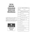 1974 Buick Factory Repair Maintenance Shop Chassis Service Manual